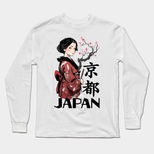 Geisha Art Long Sleeve T-Shirt